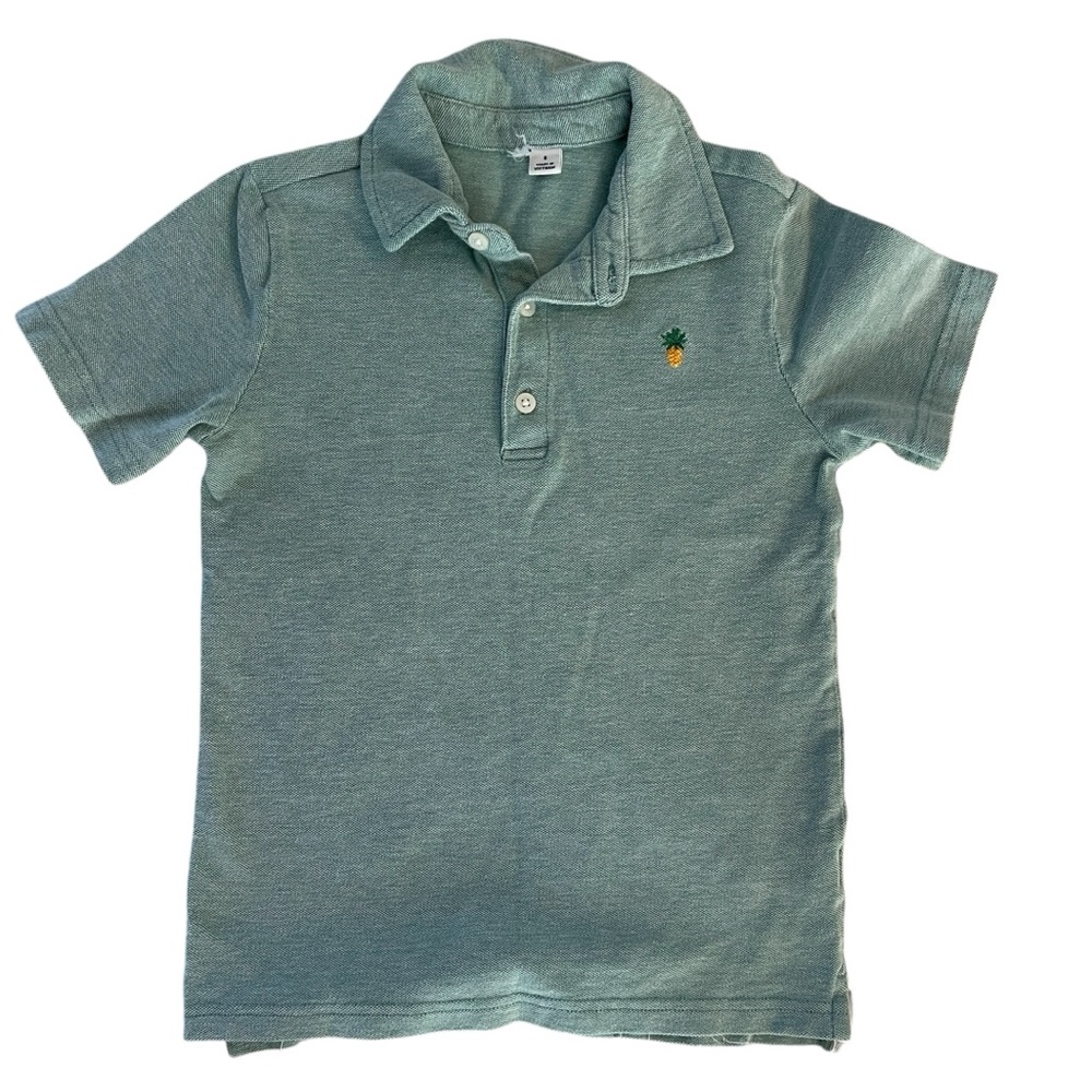 Janie and Jack Boys Green Polo Shirt Size 6